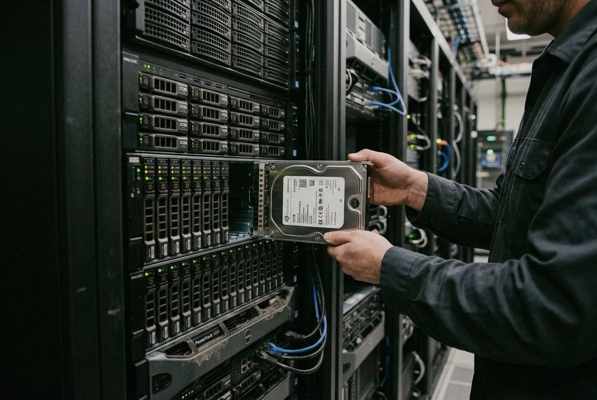 Reliable enterprise grade HDDs designed for 24/7 AI server infrastructure workloads (ID#3)