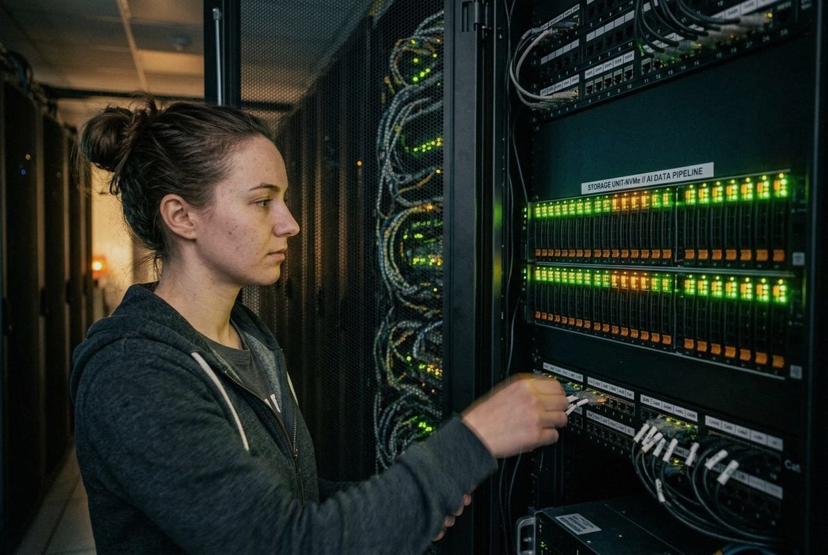 Enterprise NVMe SSDs accelerating AI model training with high sequential throughput and low latency (ID#2)