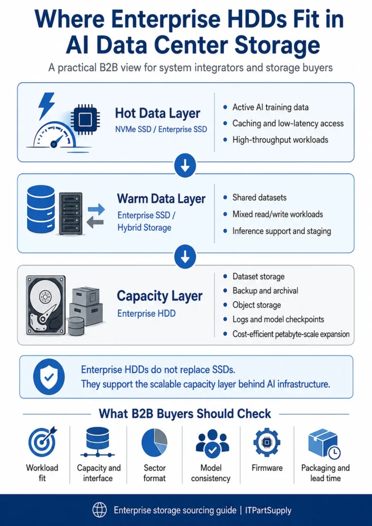 Where enterprise HDDs fit in AI data center storage architecture